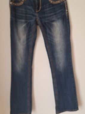 Classic Shyanne Gorgeous  Blue Women’s Straight-Leg Jeans Sz29 98%cotton 2 %Spdx